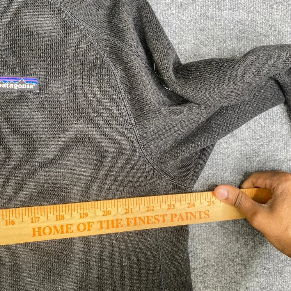 Patagonia Better Sweater 1/4 Zip Fleece Mens XL Black Pullover 25522 FA17
